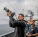 Abraham Lincoln Sailors observe solar eclipse