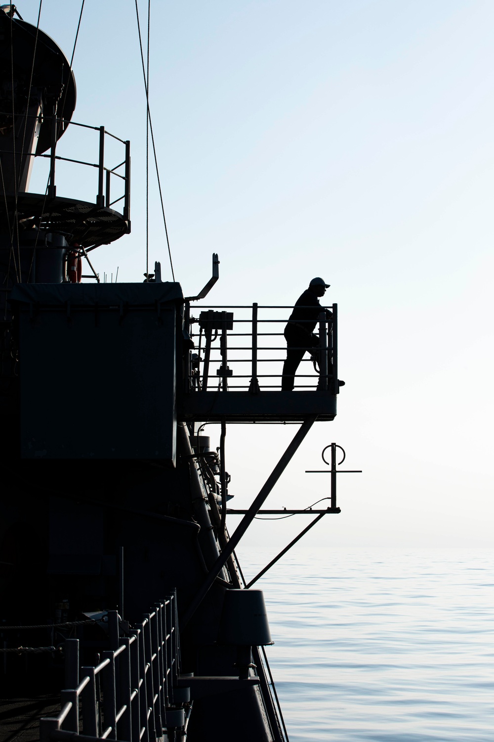 USS Normandy Conducts a Replenishment-at-Sea