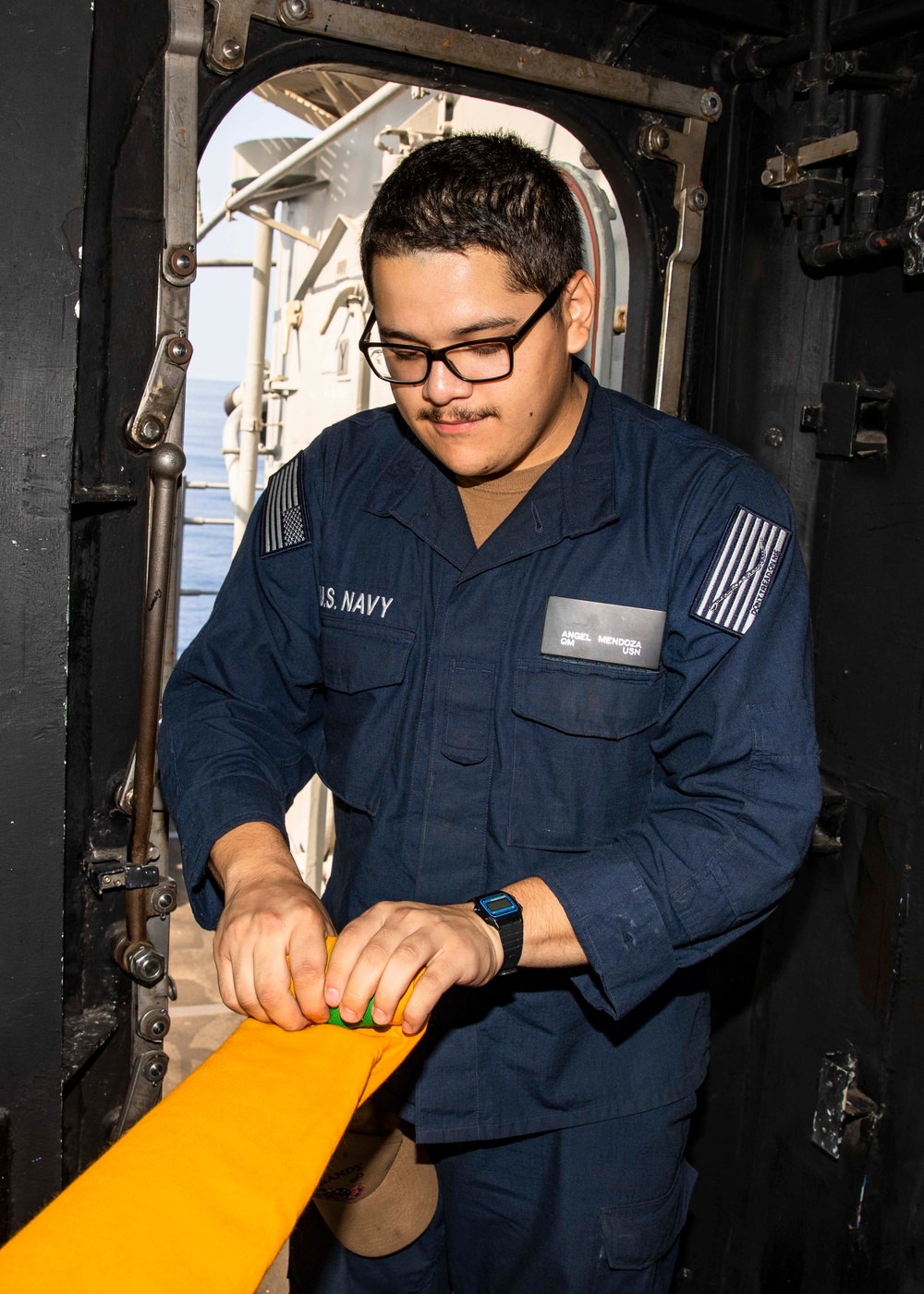 USS Normandy Conducts a Replenishment-at-Sea