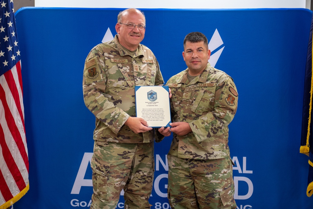 SMSgt. Jacob S. Caron Promotion