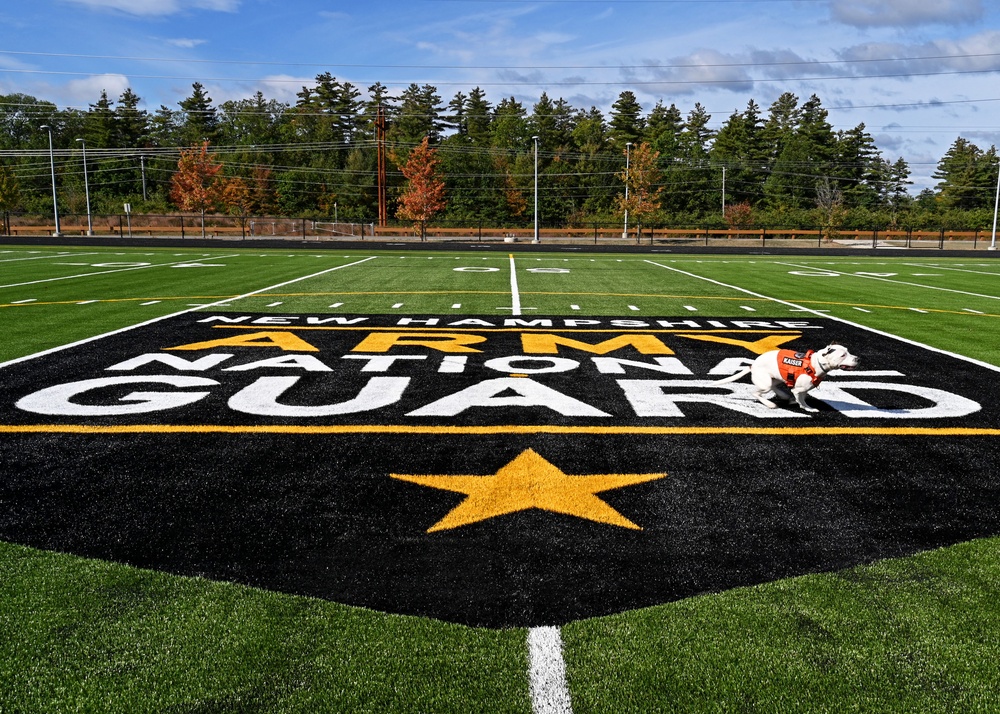NH National Guard unveils resurfaced athletic field