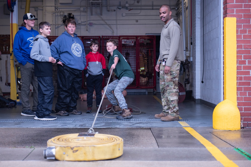 Boy Scouts Visit 180FW