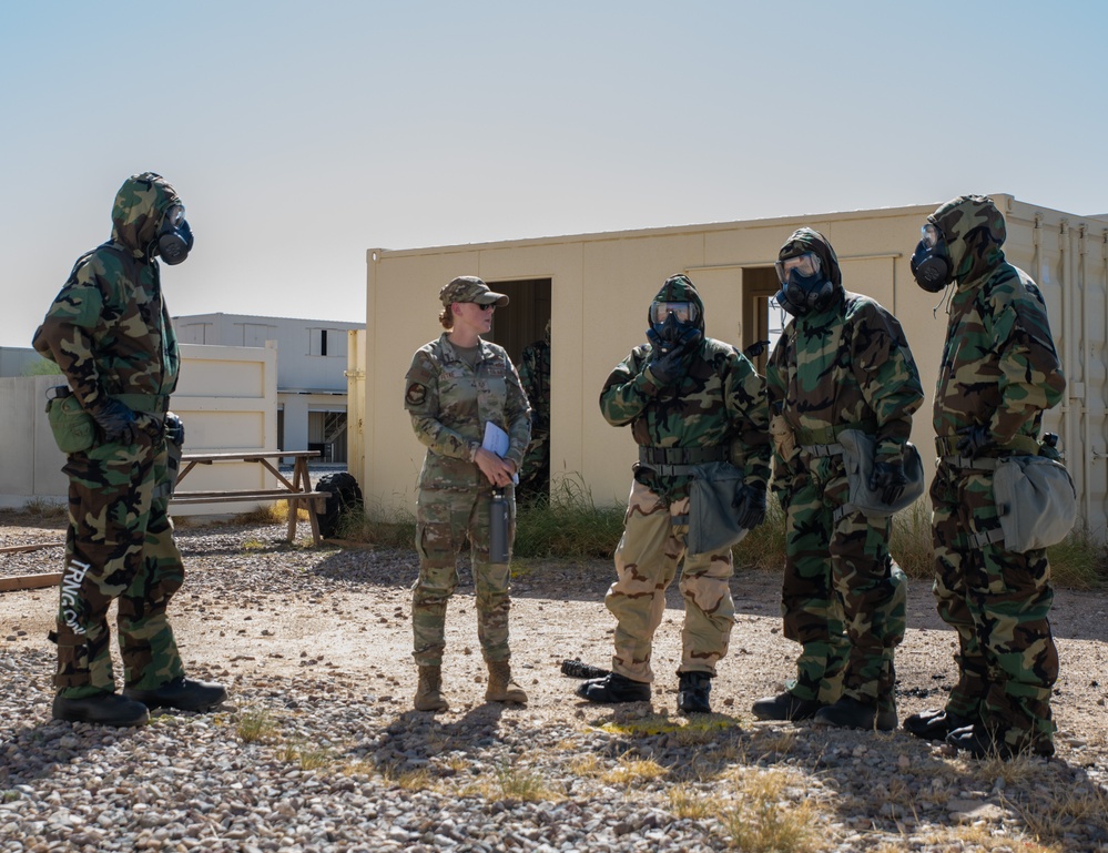 Rescue Airmen conduct contingency response CBRNE training