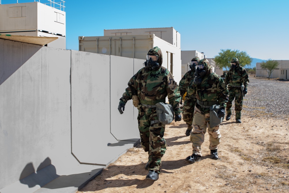 Rescue Airmen conduct contingency response CBRNE training