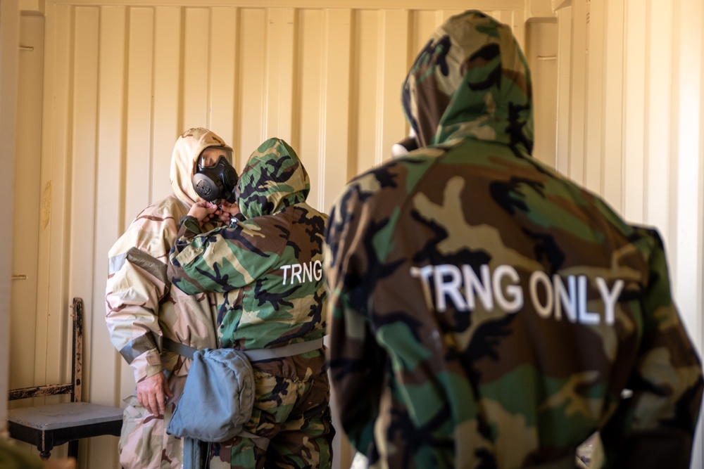 Rescue Airmen conduct contingency response CBRNE training