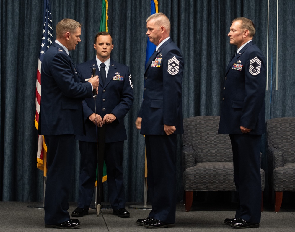 141st Air Refueling Wing Command Chief transfer of responsibility