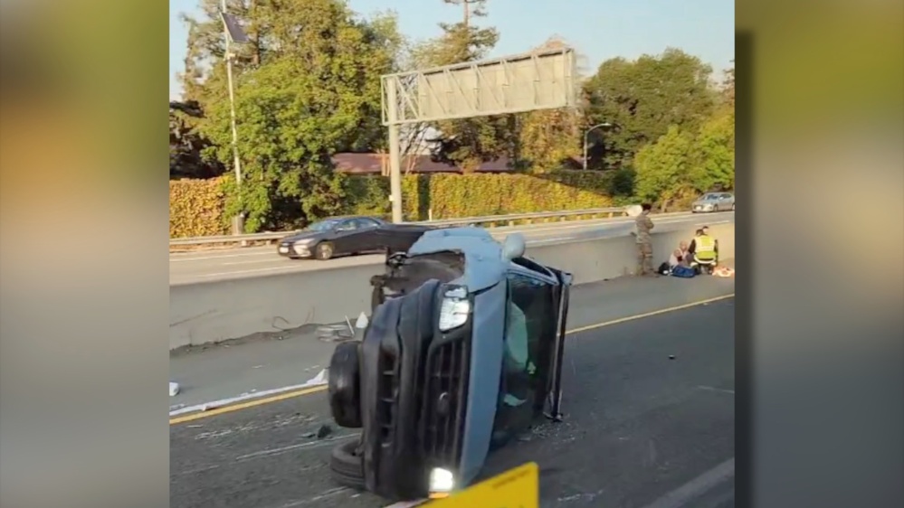 Overturned Truck