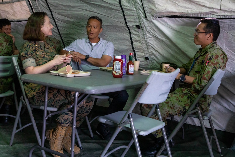 Resolute Dragon 23 FTX | 3rd MLG Marines Host Field Mess for U.S. Marines, JGSDF