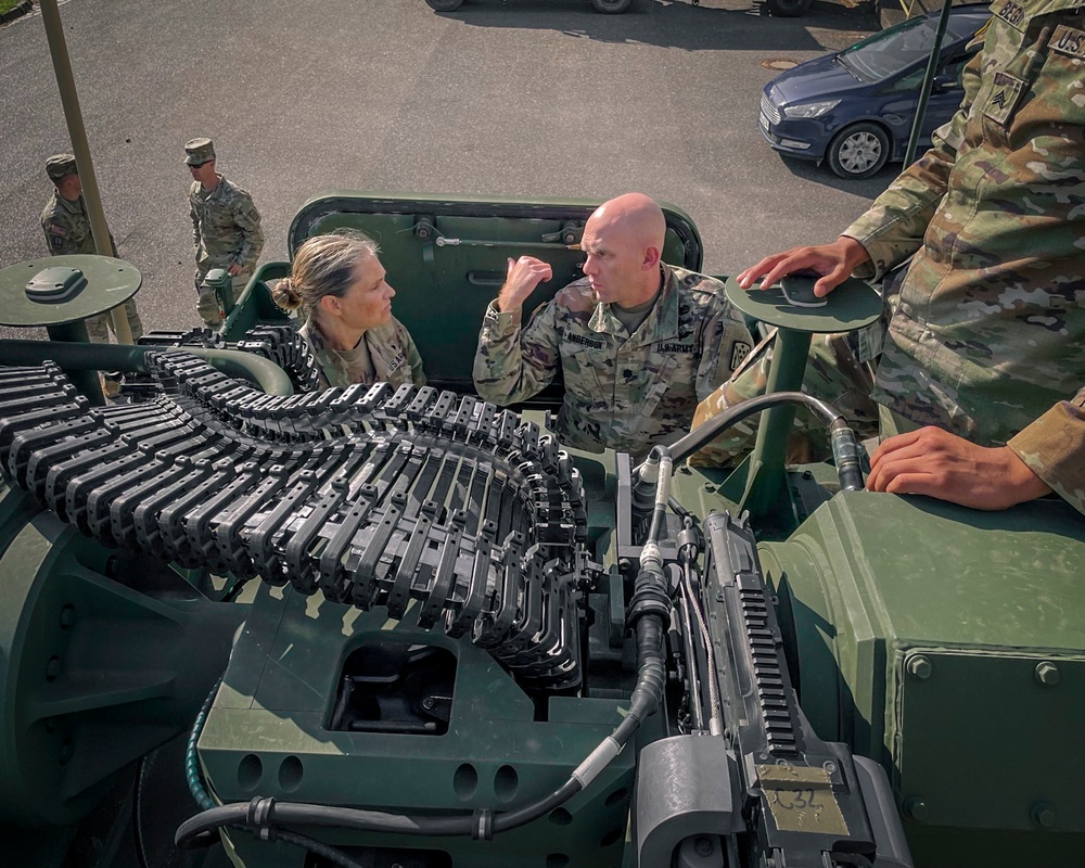 10th AAMDC leadership visits 5th Battalion, 4th Air Defense Artillery troops