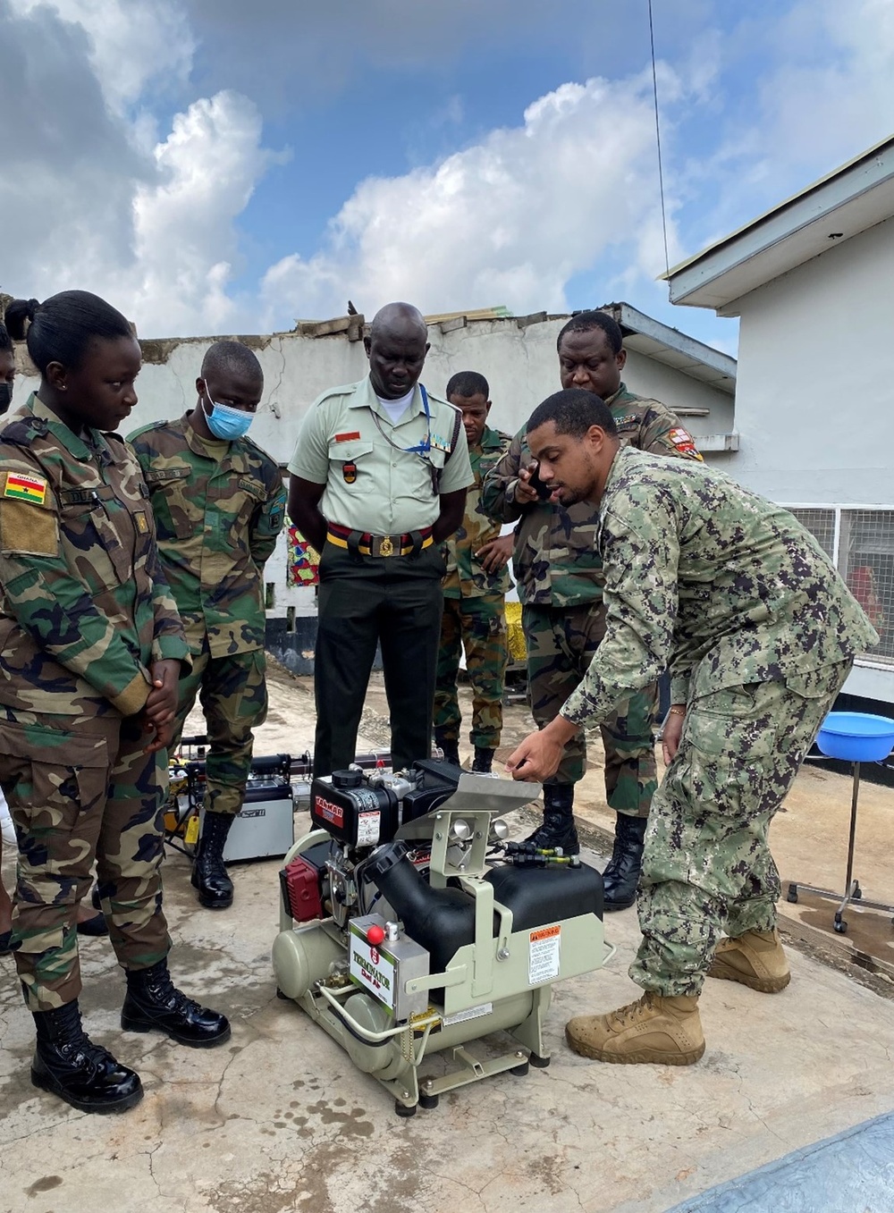 NECE Engineman Ignites Force Health Protection in West Africa