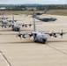Seven C-130 Hercules aircraft formation