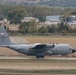 Seven C-130 Hercules aircraft formation