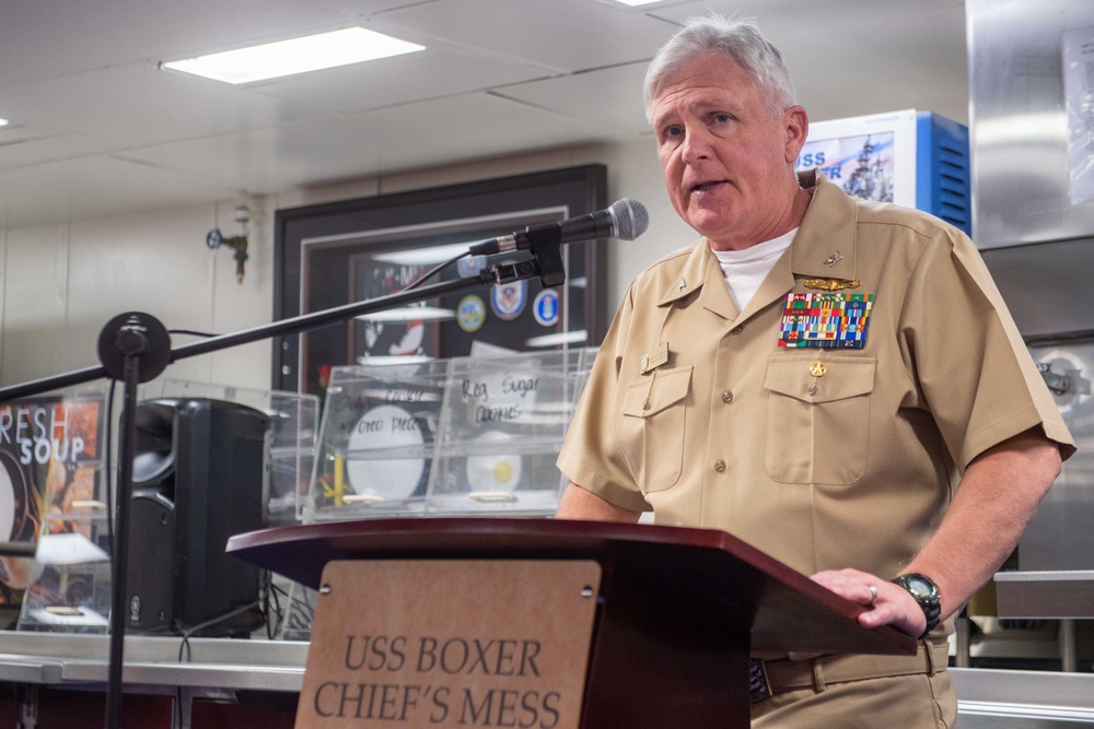 Boxer Celebrates Navy Birthday