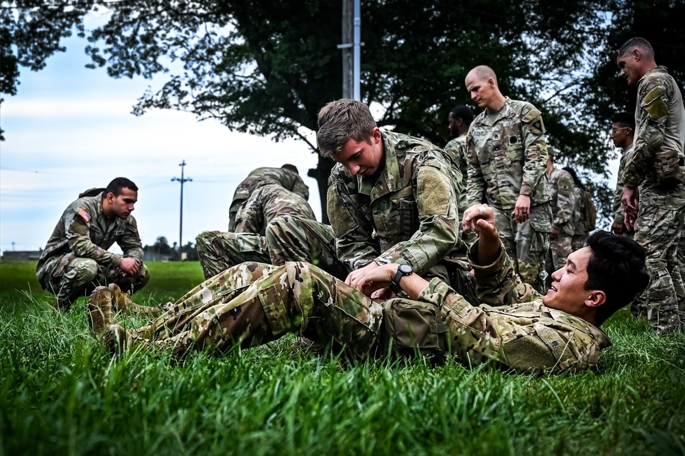 Soldiers conduct the Tactical Casualty Combat Care Course