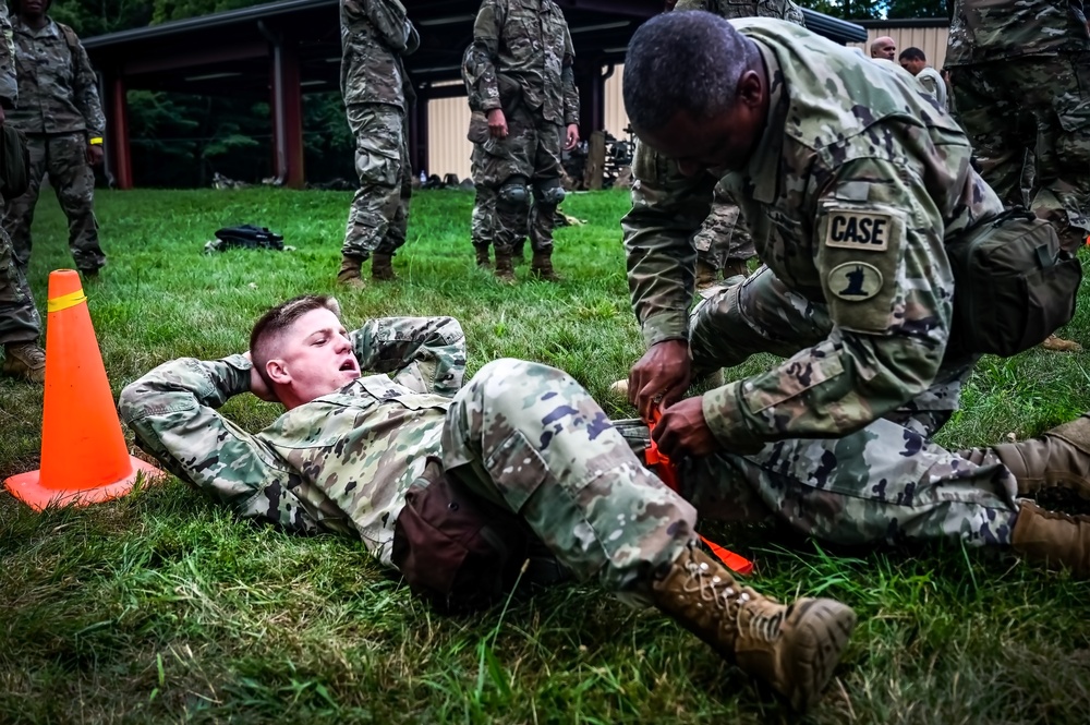 Soldiers conduct the Tactical Casualty Combat Care Course