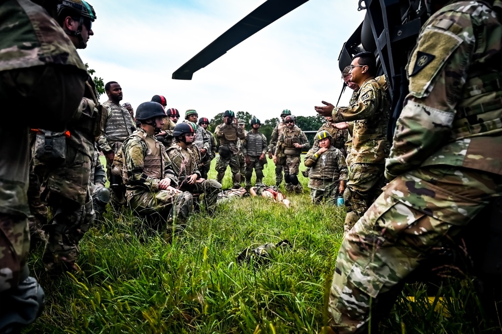 Soldiers conduct the Tactical Casualty Combat Care Course