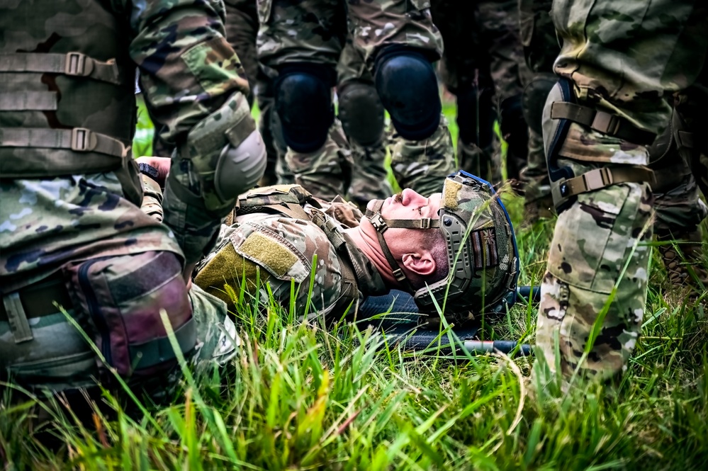 Soldiers conduct the Tactical Casualty Combat Care Course