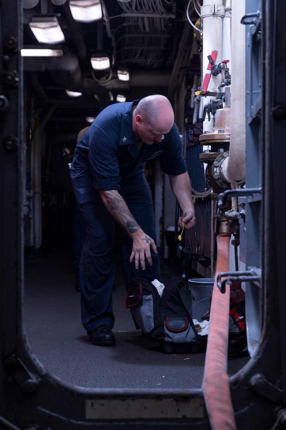 USS Bataan Magazine Sprinkler Maintenance