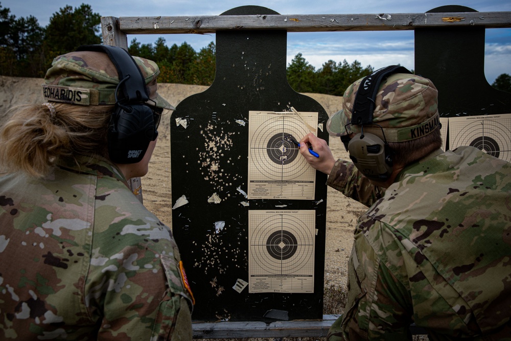 A range safety with the 3rd Battalion, 304th Regiment (USMA)