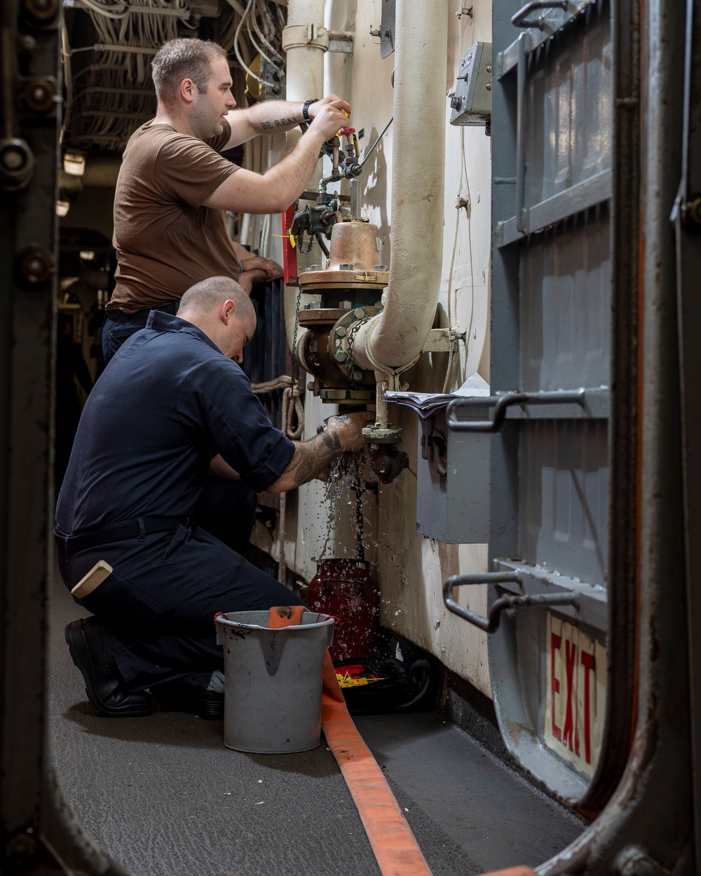 USS Bataan Magazine Sprinkler Maintenance