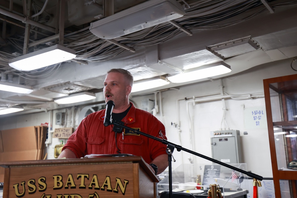 USS Bataan Celebrates U.S. Navy Birthday