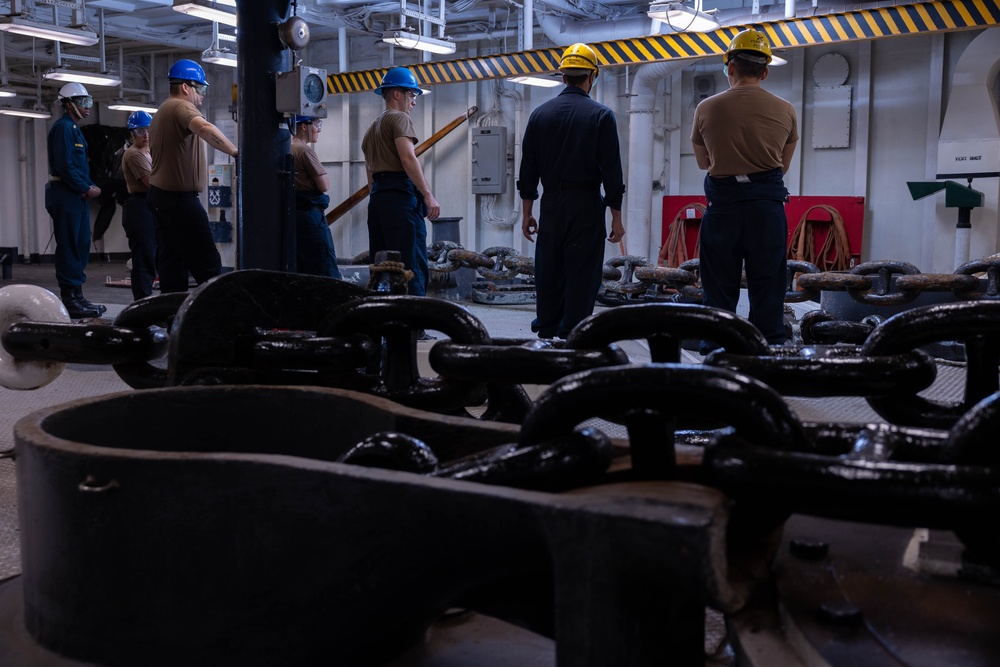 USS Bataan Conducts Anchor Drop