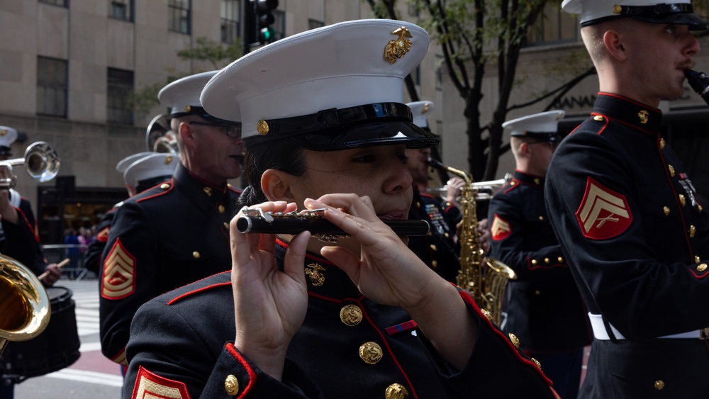 2nd Marine Aircraft Wing Band performs at the 79th Annual Columbus Day Parade