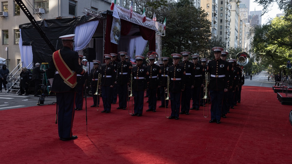 2nd Marine Aircraft Wing Band performs at the 79th Annual Columbus Day Parade