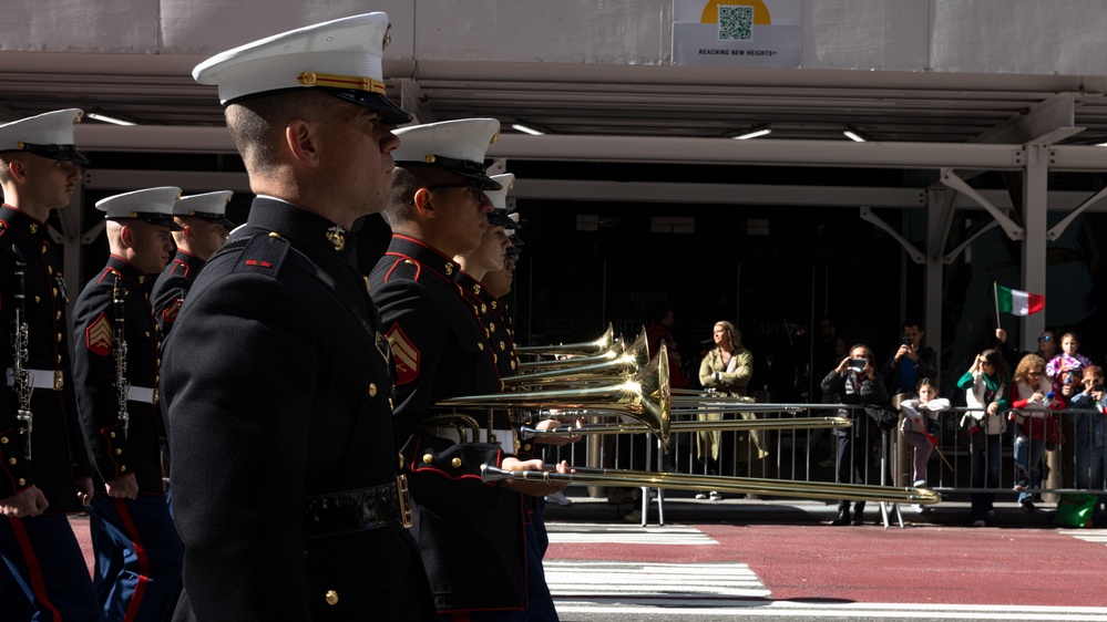 2nd Marine Aircraft Wing Band performs at the 79th Annual Columbus Day Parade