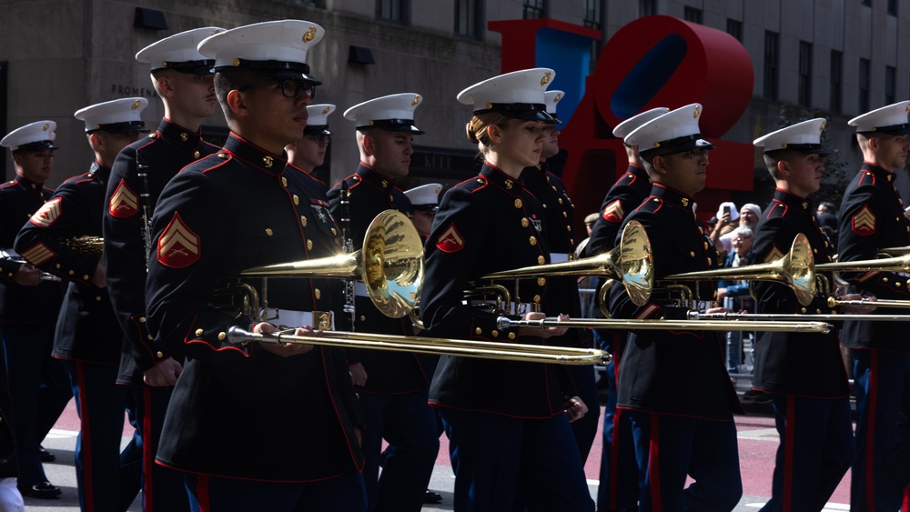 2nd Marine Aircraft Wing Band performs at the 79th Annual Columbus Day Parade