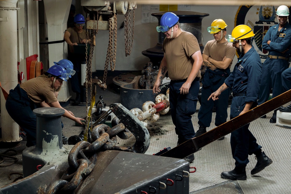 USS Bataan Conducts Anchor Drop