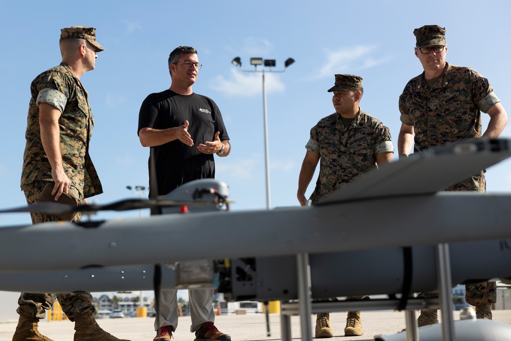 U.S. Marines attend U.S. Navy Fourth Fleet’s Fleet Experiment Unmanned Demonstration