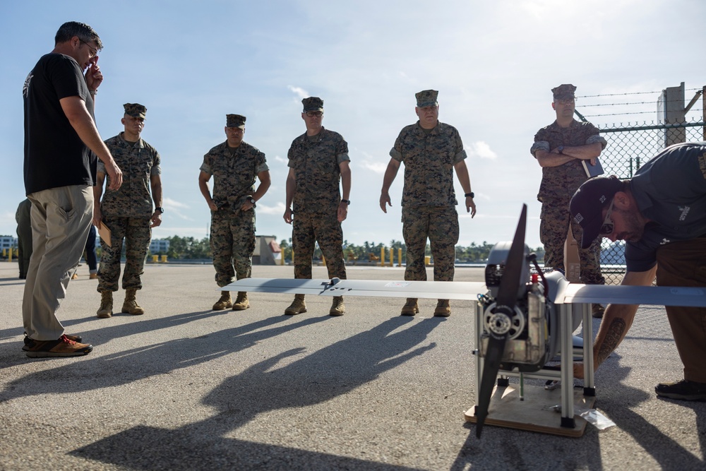 U.S. Marines attend U.S. Navy Fourth Fleet’s Fleet Experiment Unmanned Demonstration