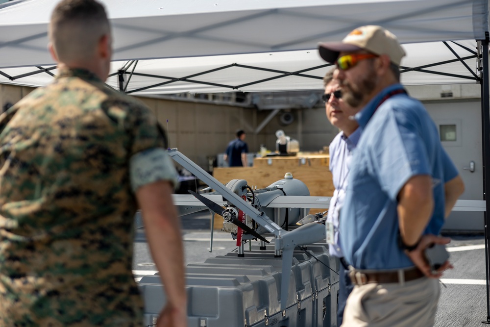 U.S. Marines attend U.S. Navy Fourth Fleet’s Fleet Experiment Unmanned Demonstration