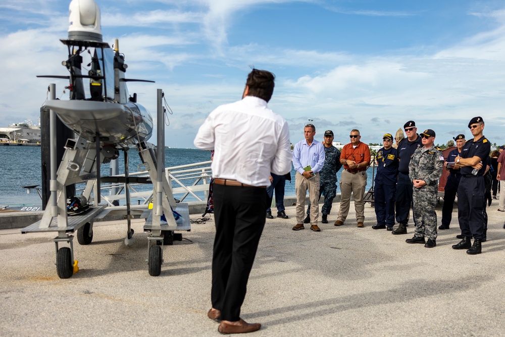 U.S. Marines attend U.S. Navy Fourth Fleet’s Fleet Experiment Unmanned Demonstration