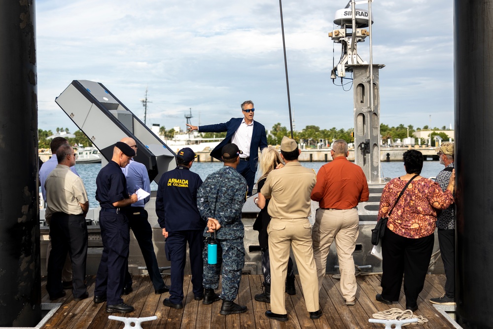 U.S. Marines attend U.S. Navy Fourth Fleet’s Fleet Experiment Unmanned Demonstration