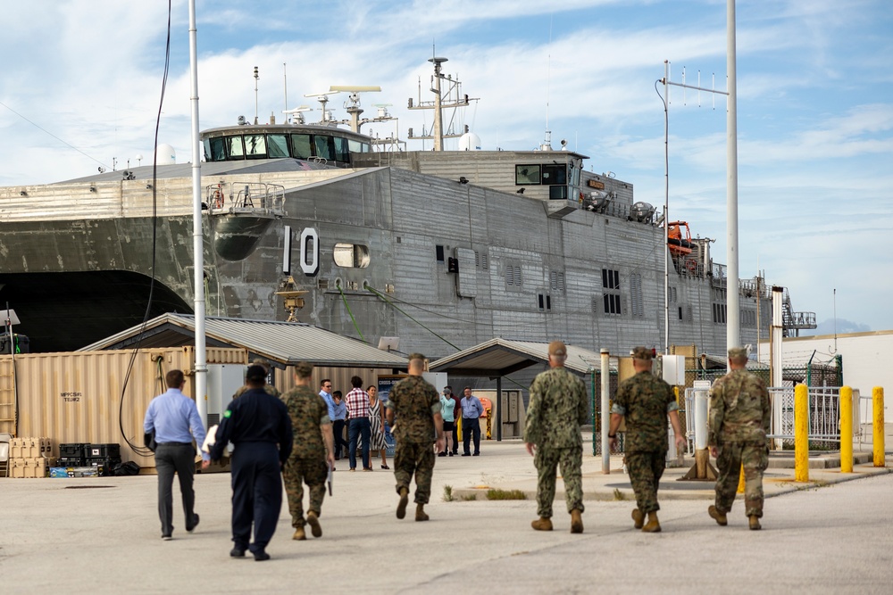 U.S. Marines attend U.S. Navy Fourth Fleet’s Fleet Experiment Unmanned Demonstration