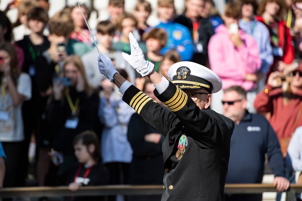 A Navy Full Honors Wreath-Laying Ceremony is Conducted at the Tomb of the Unknown Soldier in Honor of the U.S. Navy’s 248th Birthday