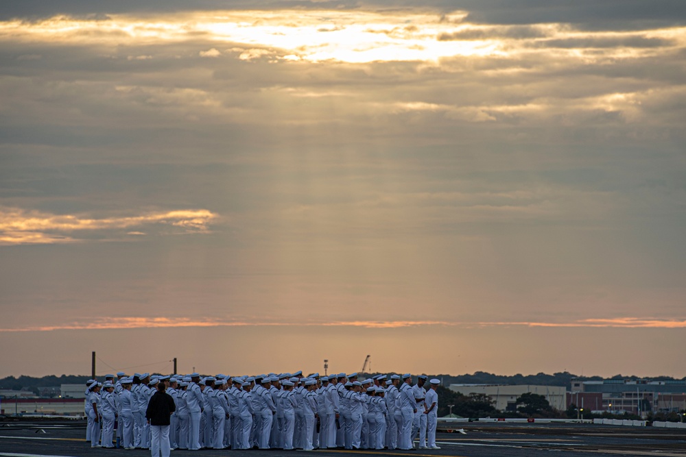 IKE Departs Naval Station Norfolk on Scheduled Deployment