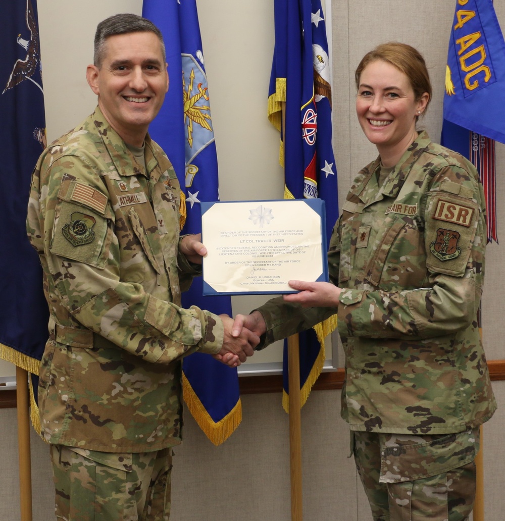 Weir promotes to Lieutenant Colonel