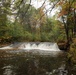 Fall 2023 Scene at Trout Falls at Fort McCoy's Pine View Recreation Area
