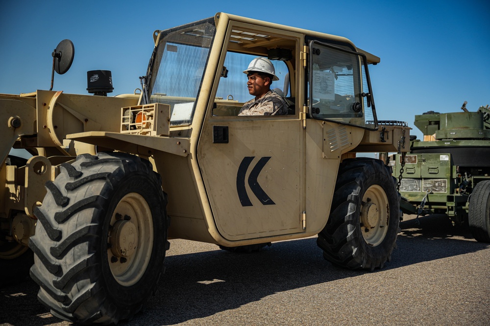 Loading of Marine Corps Expeditionary Arresting Gear System