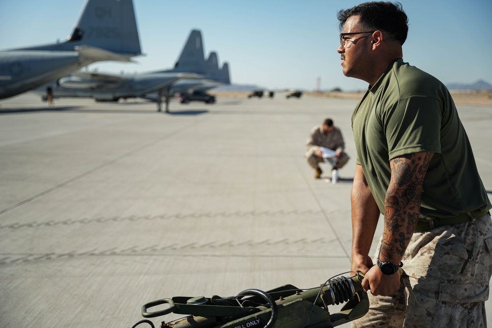 Loading of Marine Corps Expeditionary Arresting Gear System