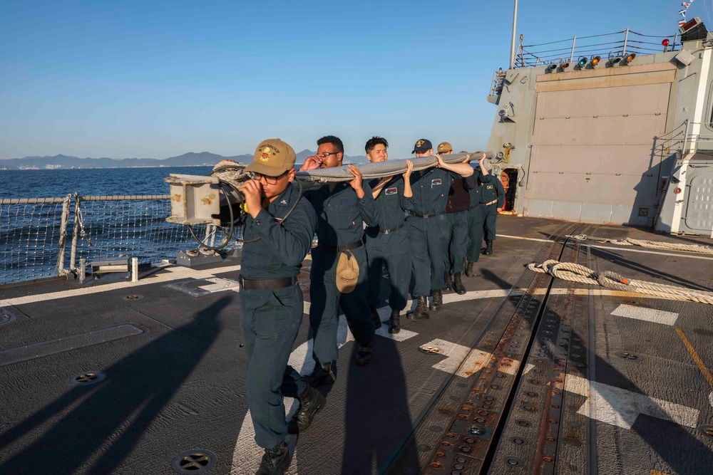 USS Shoup arrives in South Korea for scheduled port visit