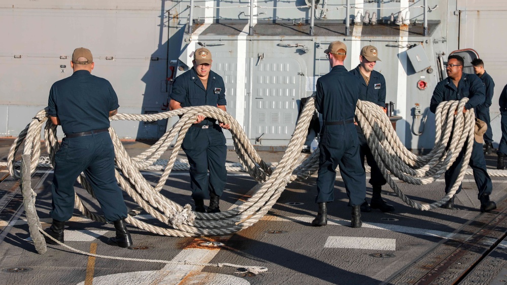 USS Shoup arrives in South Korea for scheduled port visit