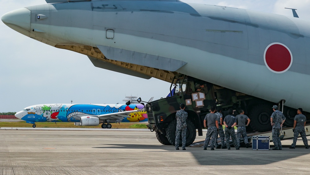 Resolute Dragon 23 | U.S. Marines and JASDF fly radar to Camp Ishigaki