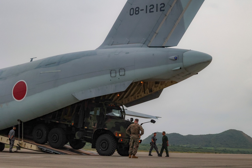 Resolute Dragon 23 | U.S. Marines and JASDF fly radar to Camp Ishigaki