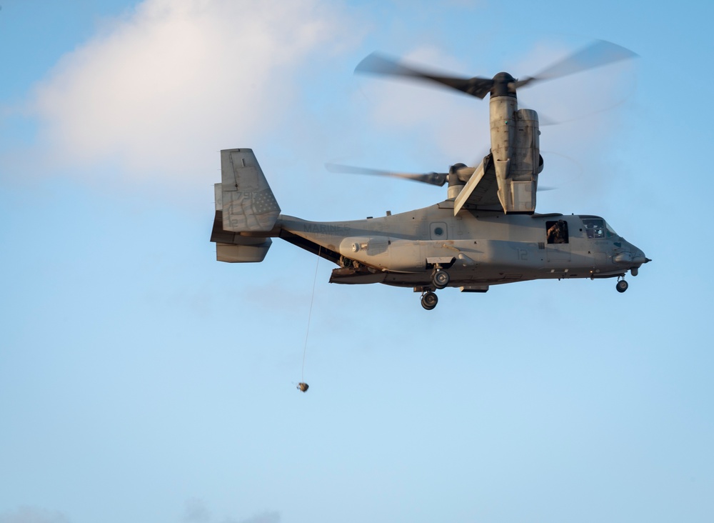 Marines and Pjs conduct hoist training