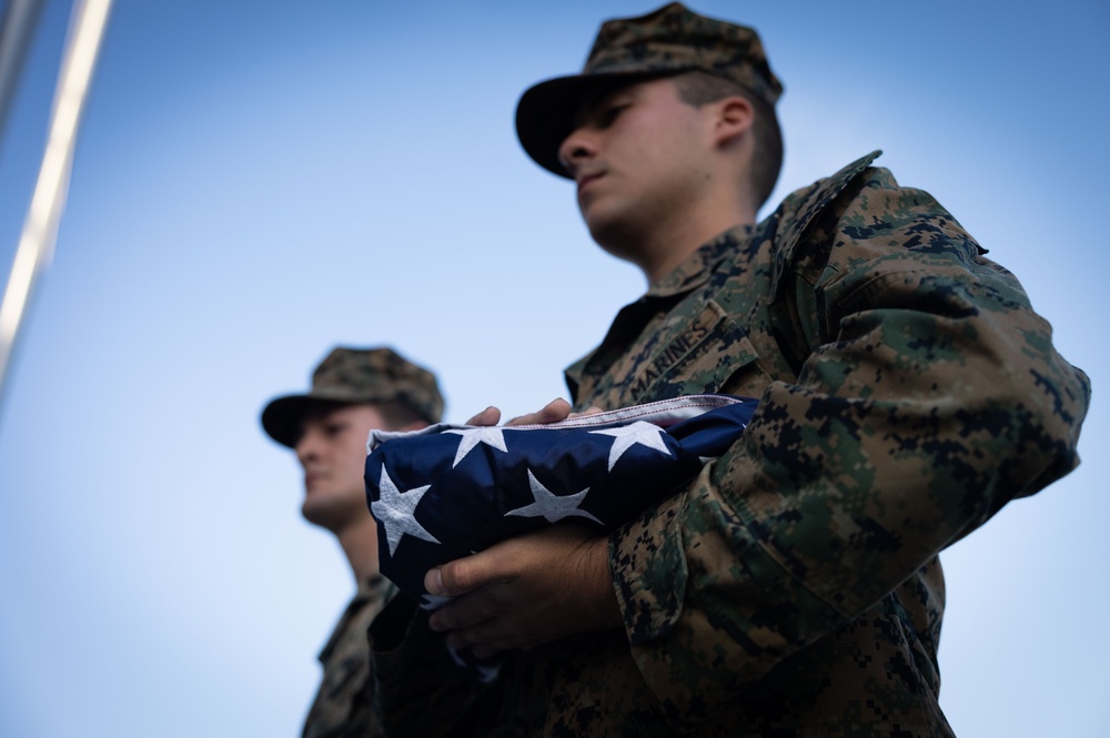 RD 23 FTX | U.S., Japan National Flag Raising Ceremony on Camp Ishigaki