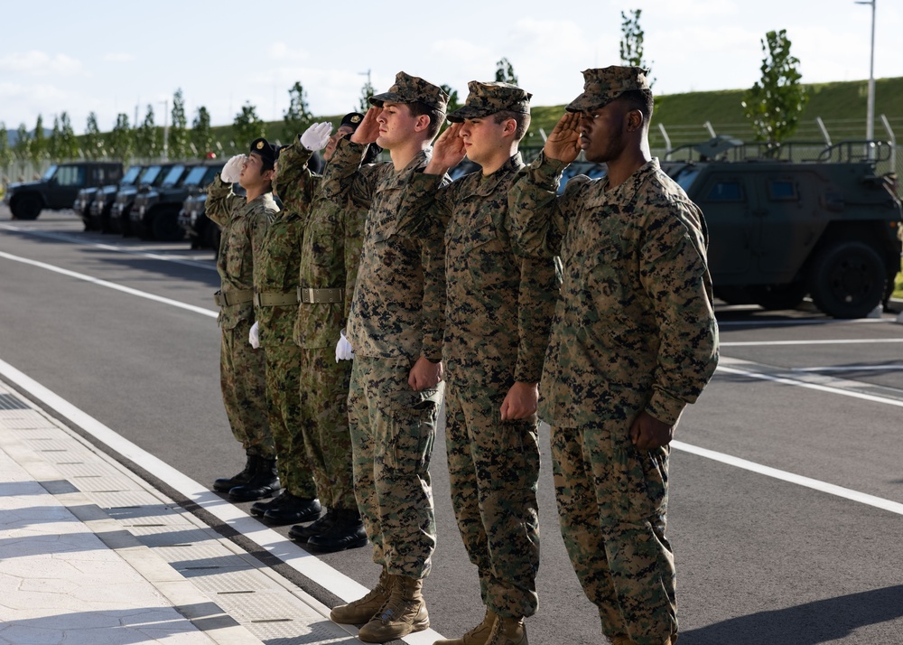 RD 23 FTX | U.S., Japan National Flag Raising Ceremony on Camp Ishigaki